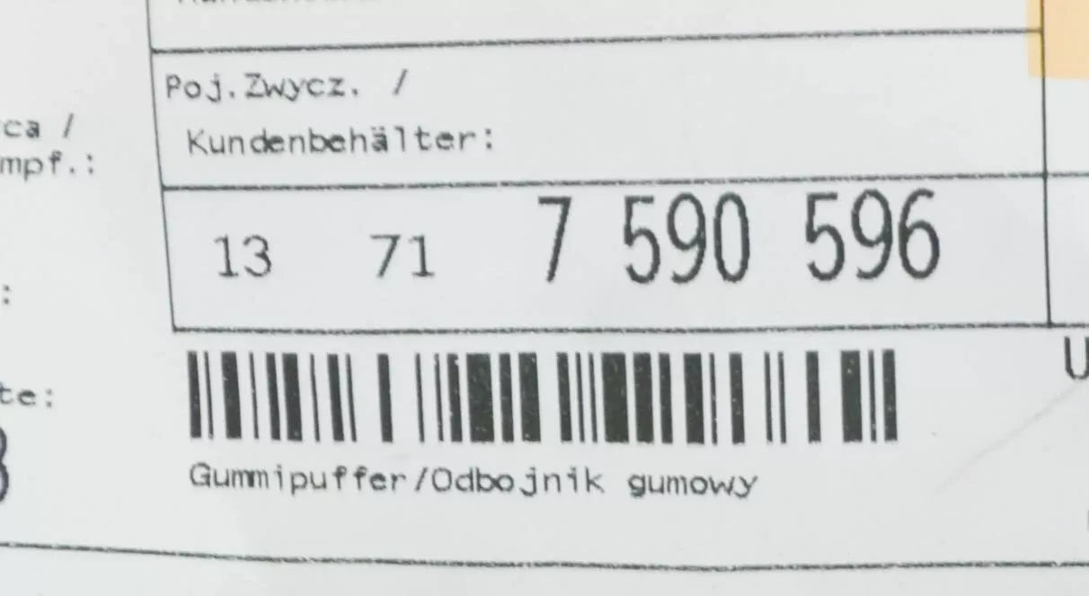 NEW BMW 5 F10 AIR FILTER HOUSING GROMMET 13717590596 ORIGINAL