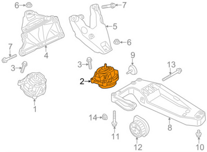 new bmw 3 f30 left engine mount 22116856183 6856183 original