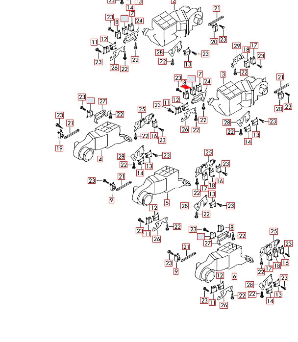NEW AUDI Q7 4L LHD HEATER FLAPER MOTOR ACTUATOR 7L0907511AE 2015 ORIGINAL