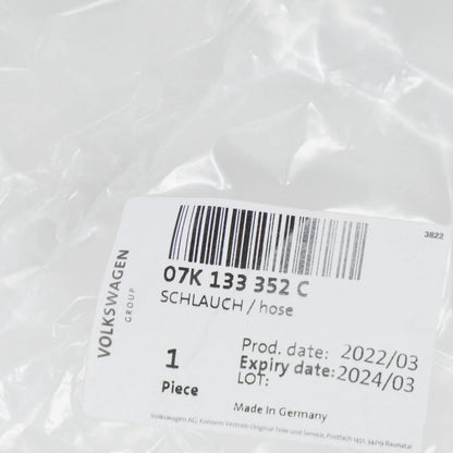 NEW AUDI TT RS 8J VACUUM HOSE WITH CONNECTING PARTS 07K133352C ORIGINAL