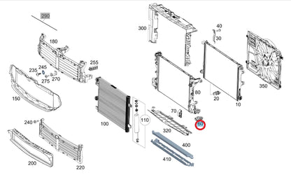 NEW MERCEDES-BENZ GLA H247 RADIATOR LEFT ELASTOMER BEARING A247504030064