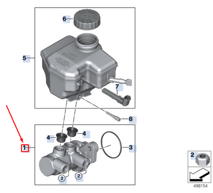 new bmw 3 g20 brake master cylinder repair kit 34336892204 original