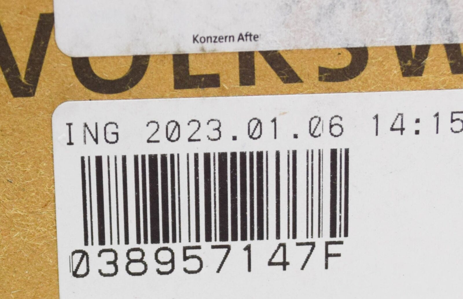 NEW VOLKSWAGEN BEETLE 9C1 CRANKSHAFT POSITION SENSOR 038957147F ORIGINAL