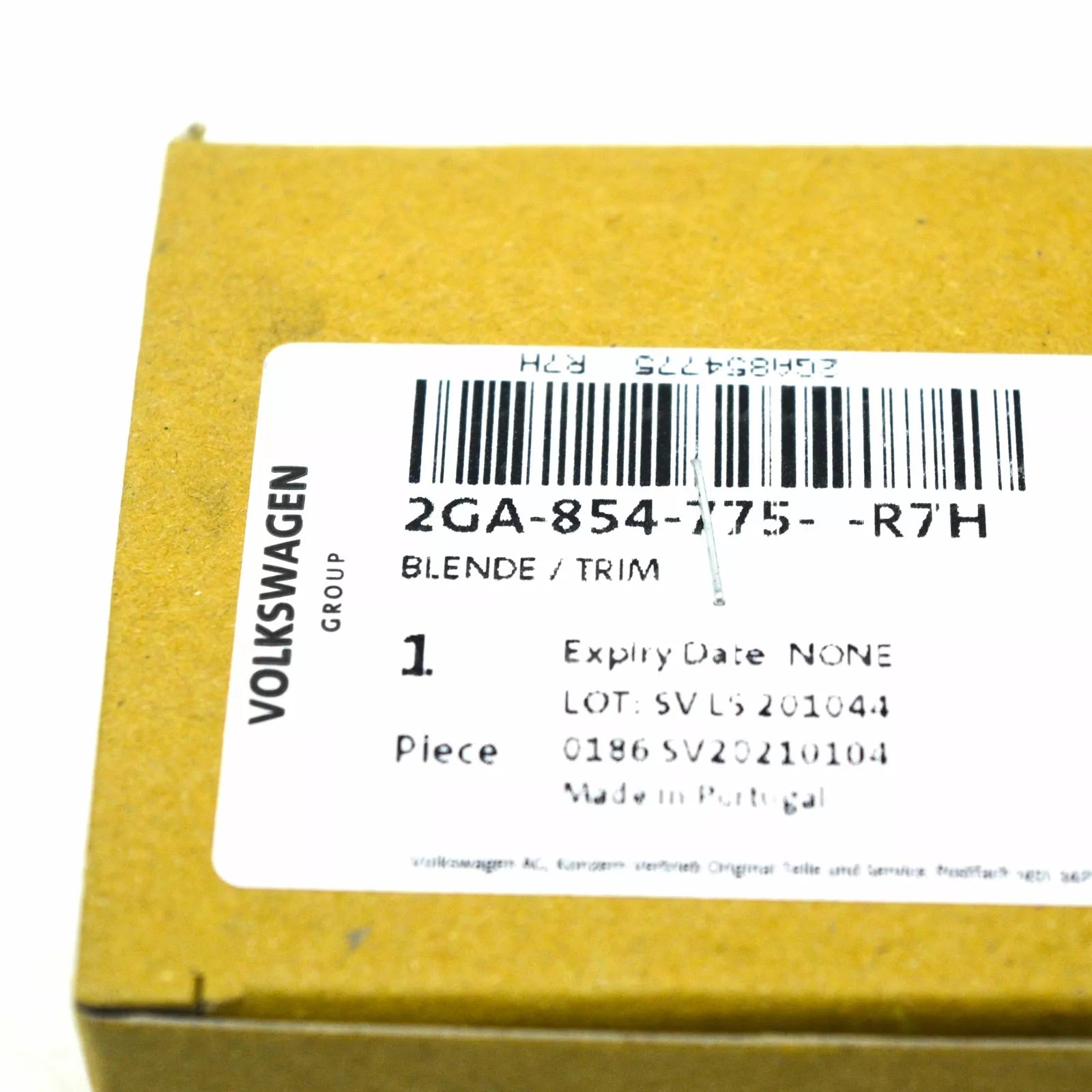 NEW VOLKSWAGEN T-ROC FRONT LEFT WHEEL ARCH TRIM 2GA854775R7H