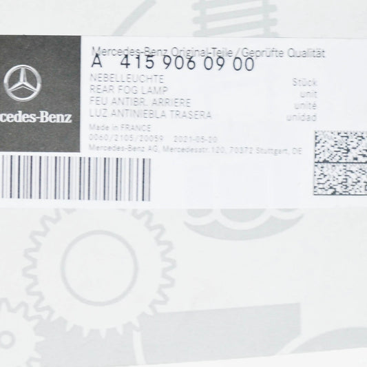 NEW MB CITAN W415 REAR BOTTOM RIGHT FOG TAIL LAMP LHD A4159060900 ORIGINAL