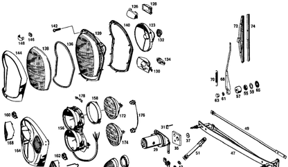 NEW MERCEDES-BENZ 190 W201 WASHER A1119903640 ORIGINAL