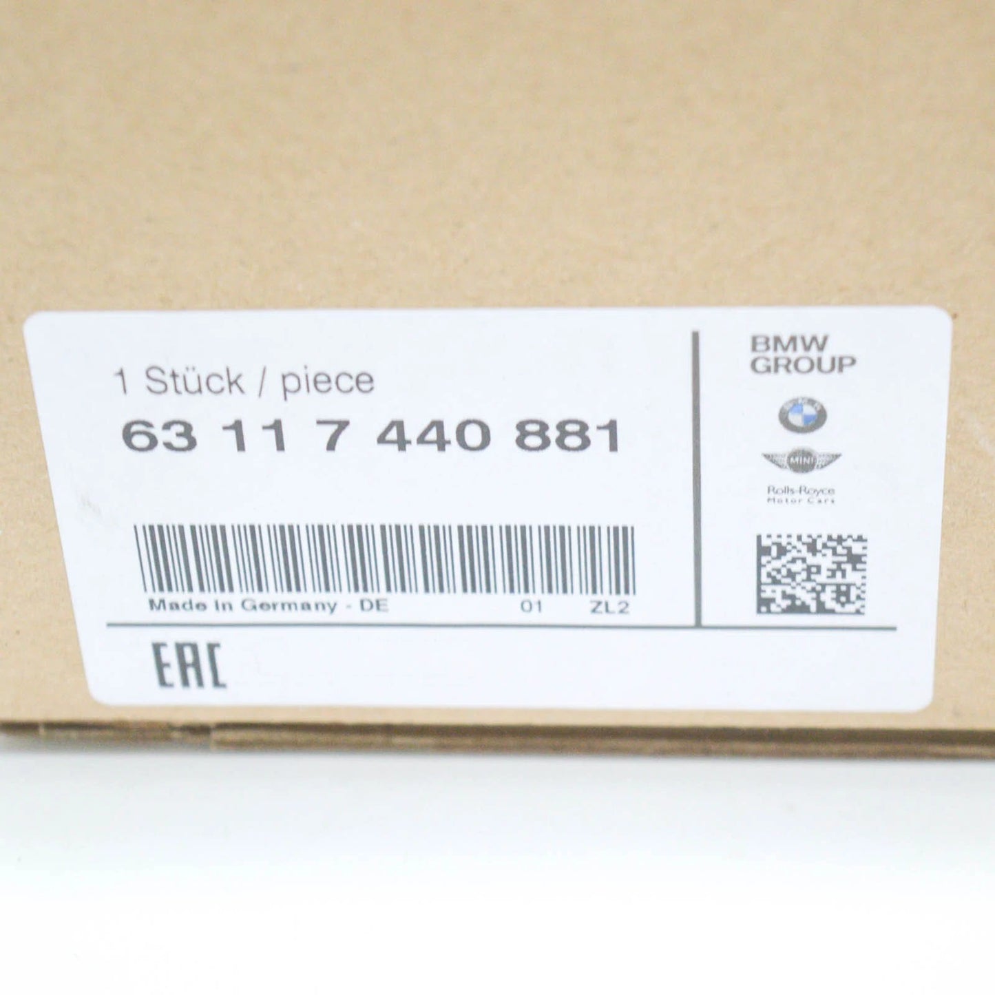 NEW BMW 4 COUPE F32 FRONT HEADLIGHT CONTROL LED MODULE 63117440881 ORIGINAL