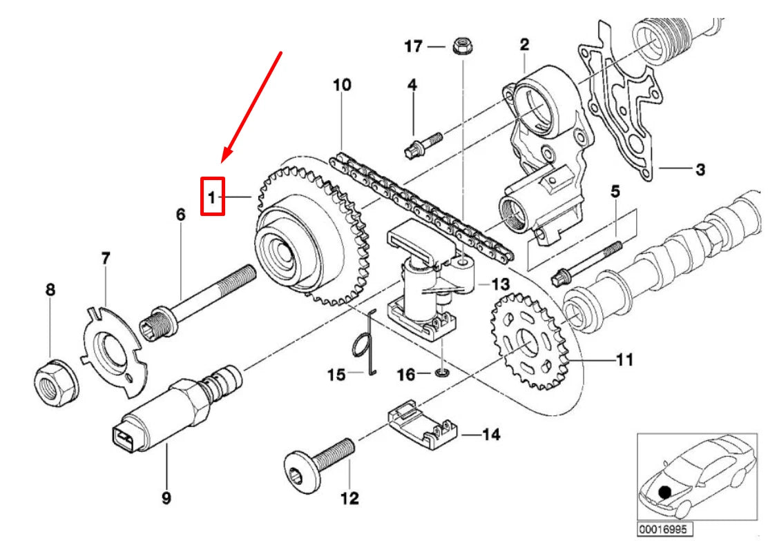 NEW BMW 7 E38 ENGINE TIMING CAMSHAFT SPROCKET 1438694 11361438694 ORIGINAL