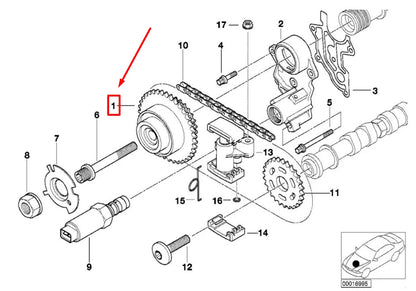 NEW BMW 7 E38 ENGINE TIMING CAMSHAFT SPROCKET 1438694 11361438694 ORIGINAL