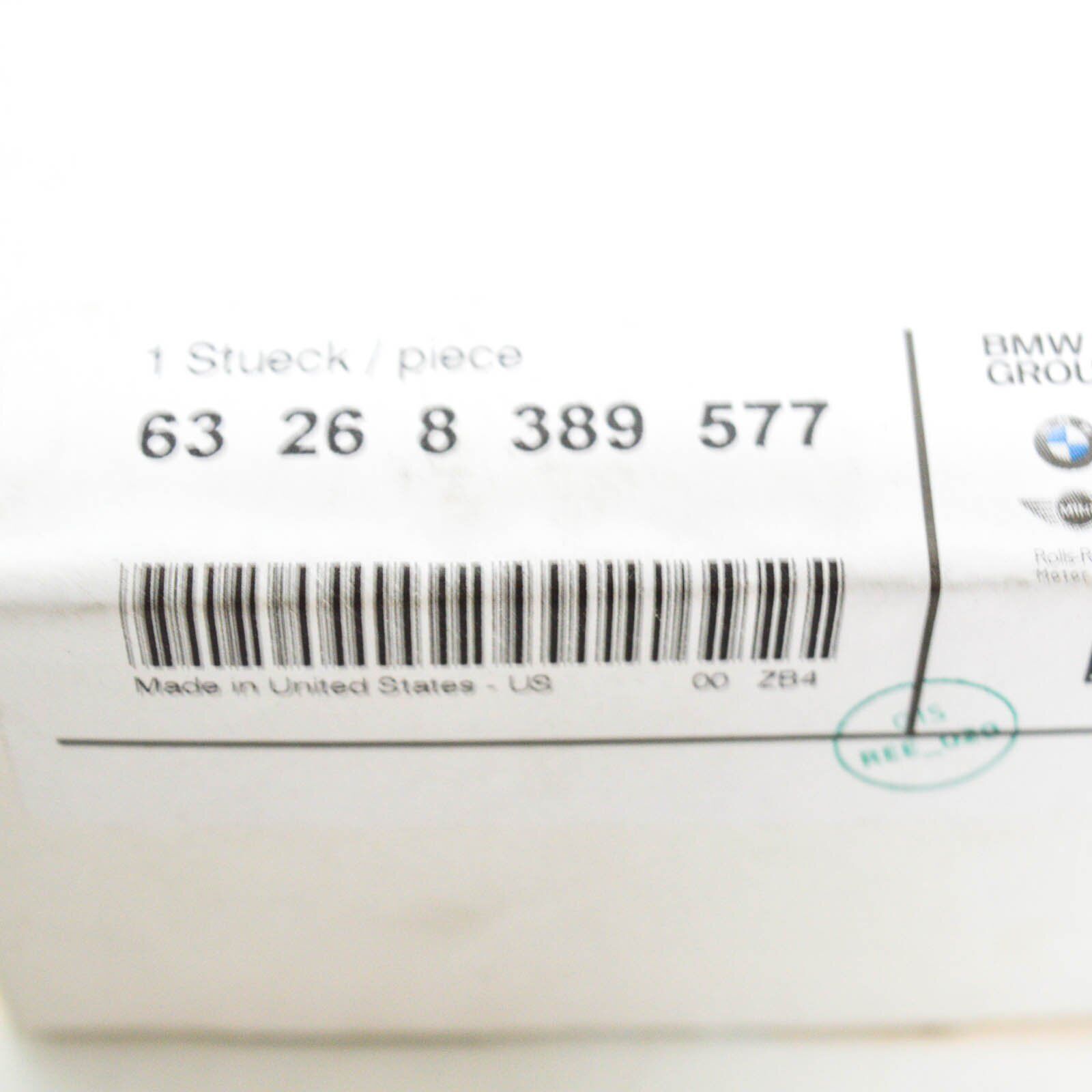 new bmw z3 e36 rear license plate light 63268389577 original