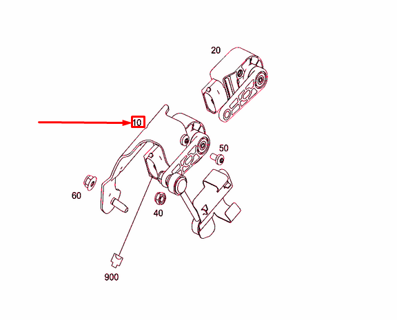 NEW MERCEDES-BENZ C W205 REAR LEFT HEIGHT LEVEL SENSOR A2139051902 ORIGINAL
