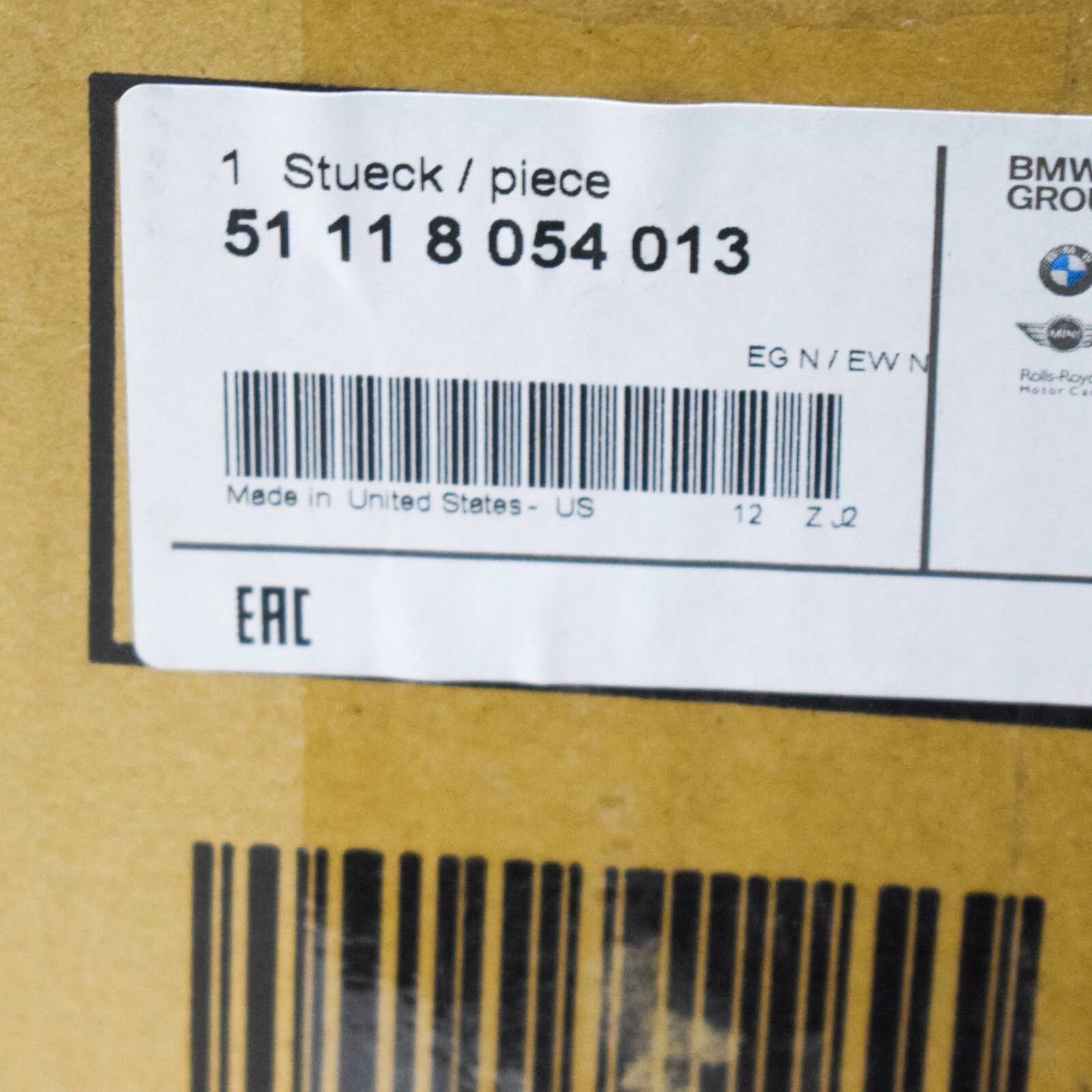 NEW BMW X5 F15 FRONT M SPORT BUMPER UPPER GRILLE 51118054013 2015 ORIGINAL