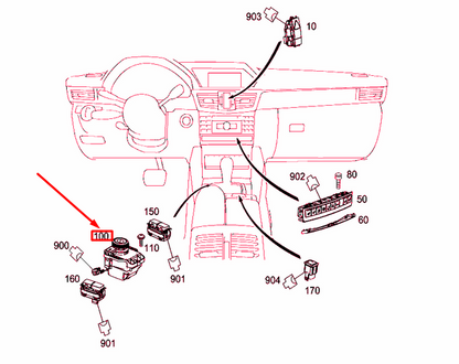 NEW MERCEDES-BENZ E W212 AUDIO/COMAND CONTROL UNIT A2129009828 ORIGINAL