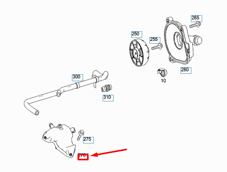 NEW MERCEDES-BENZ CL C216 PARTIAL-LOAD SEPARATION SEPARATOR A2730160134 ORIGINAL