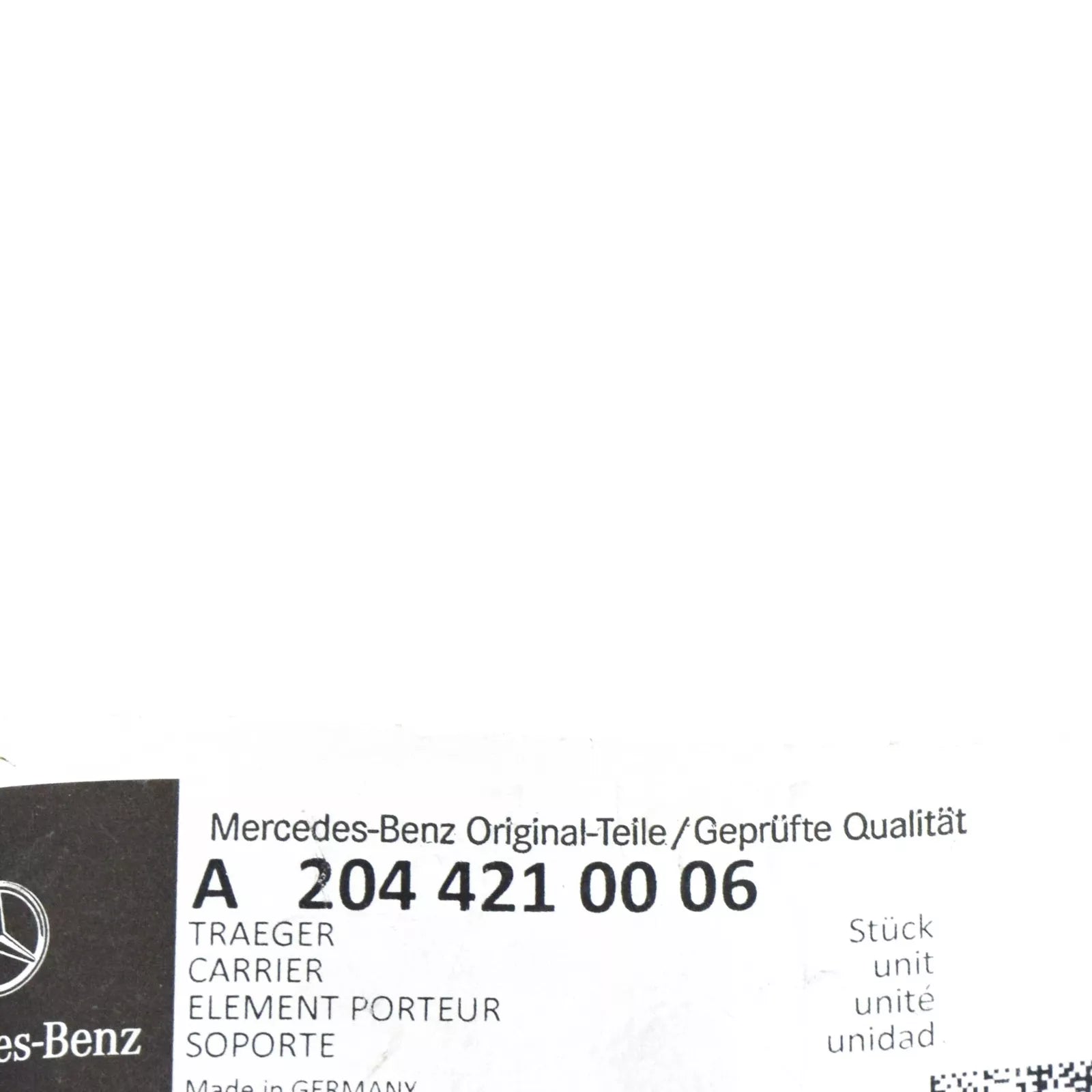 NEW MB C W204 PARKING BRAKE ON REAR SUBFRAME CARRIER A2044210006 ORIGINAL