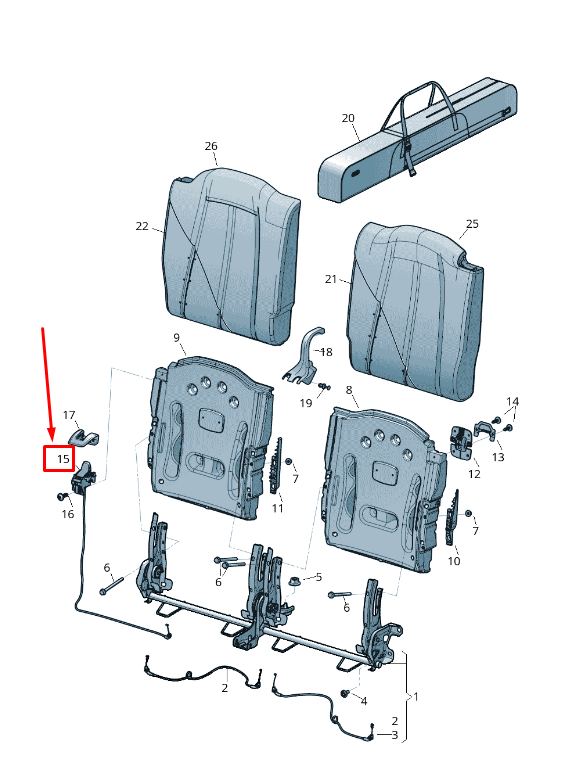new audi tt roadster fv rear left seat latch release handle 8s8885681lm6