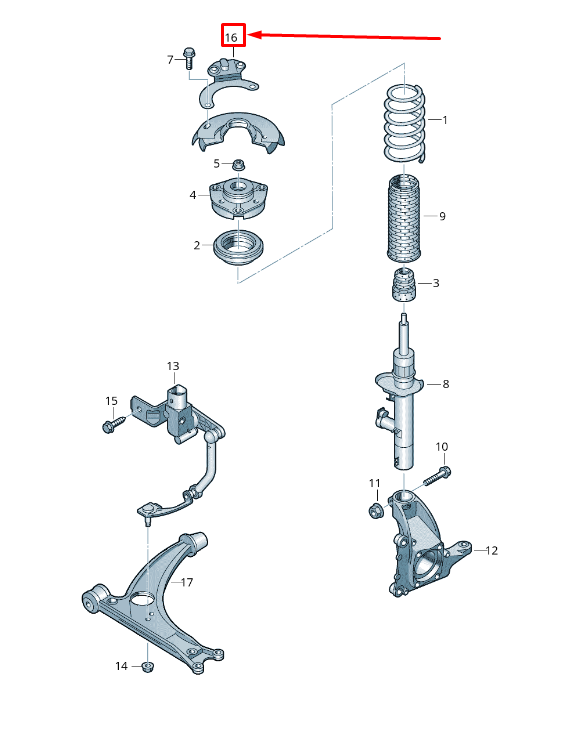 new vw cc 35 front right accelerator sensor 3c0412576a original