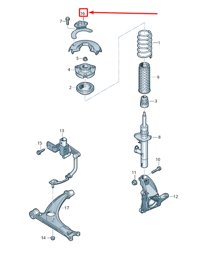 new vw cc 35 front right accelerator sensor 3c0412576a original