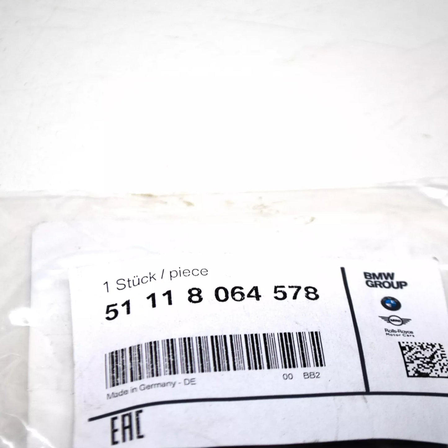 NEW BMW 1 F20 FRONT M SPORT BUMPER TOW EYE HOOK COVER 51118064578 2015 ORIGINAL