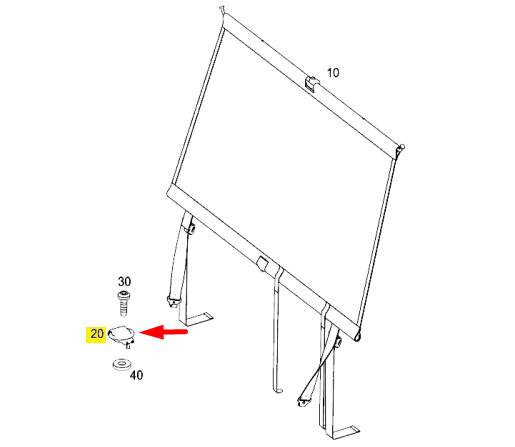 NEW MERCEDES-BENZ GLE W166 LOAD NET BRACKET A00086038149051 ORIGINAL