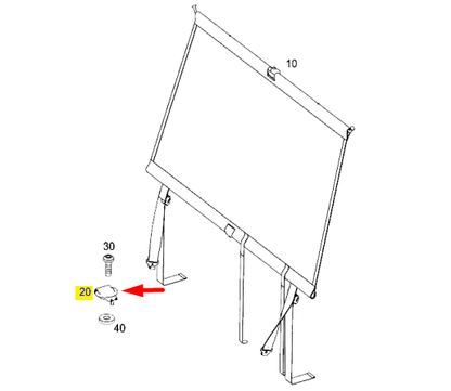 NEW MERCEDES-BENZ GLE W166 LOAD NET BRACKET A00086038149051 ORIGINAL