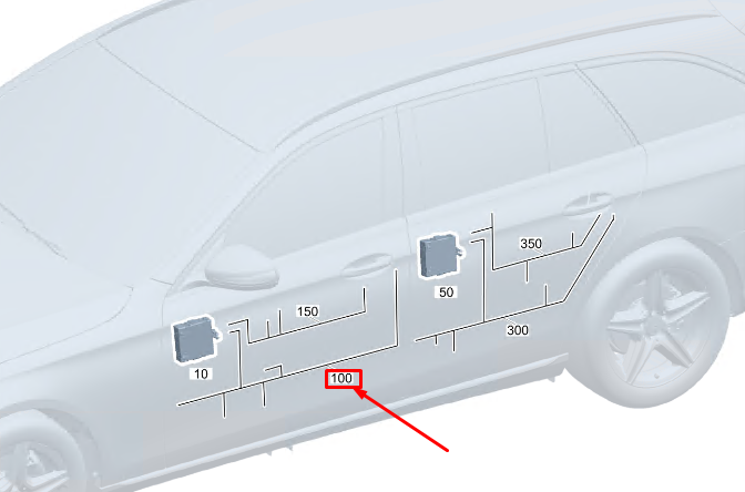new mercedes-benz c w206 front door wiring harness a2065402045 original
