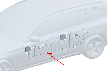 new mercedes-benz c w206 front door wiring harness a2065402045 original
