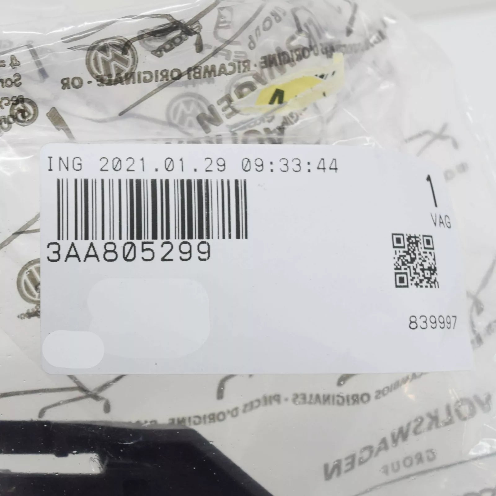 NEW VOLKSWAGEN CC LEFT HEADLIGHT BRACKET MOUNT 3AA805299 ORIGINAL