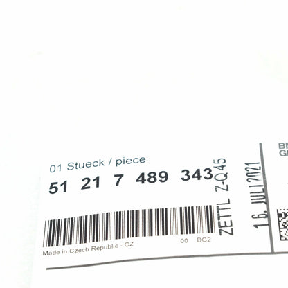 NEW BMW 5 G30 FRONT LEFT DOOR HANDLE COVERING CAP LHD 51217489343 ORIGINAL