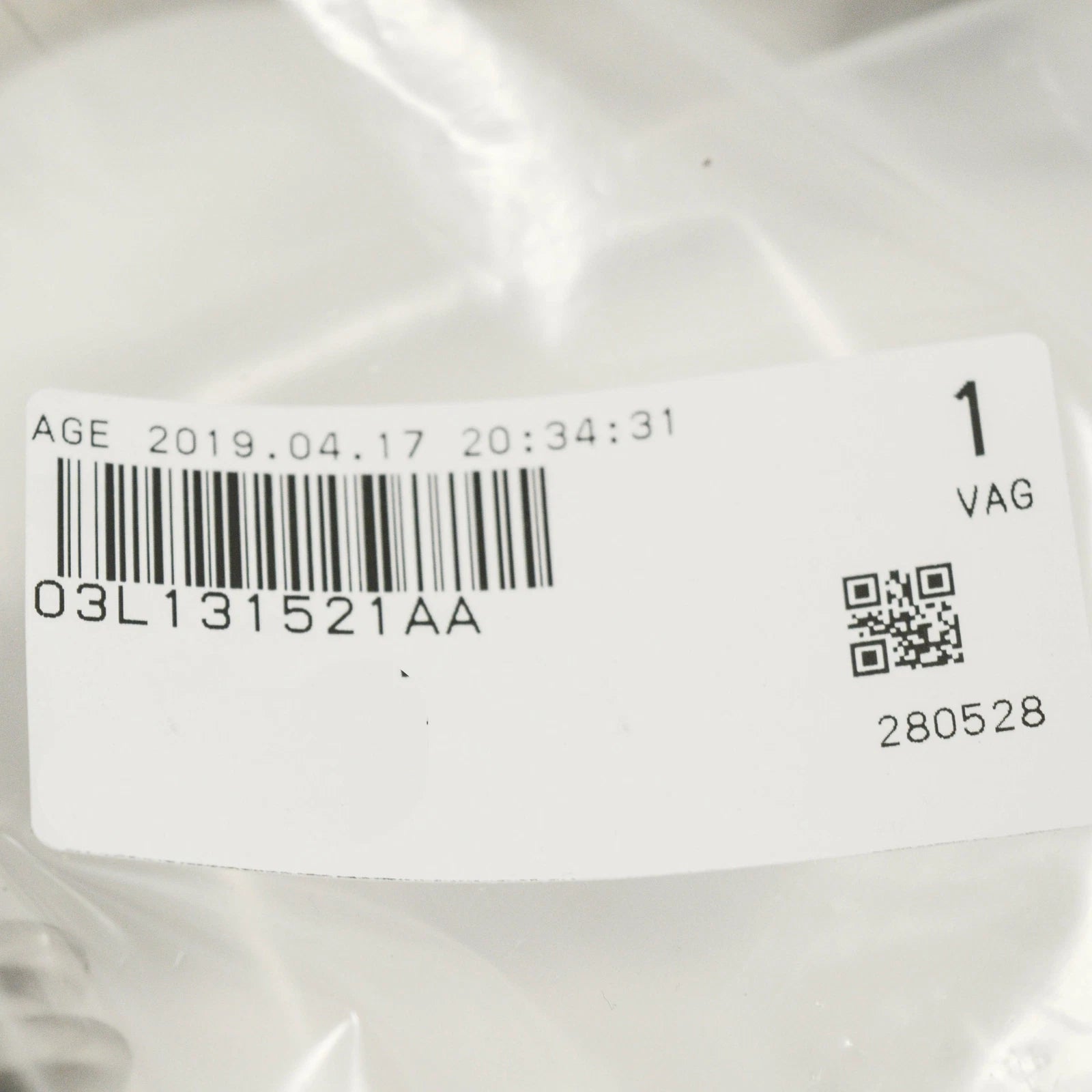 NEW VOLKSWAGEN TRANSPORTER T5 CONNECTING PIECE PIPE 03L131521AA ORIGINAL