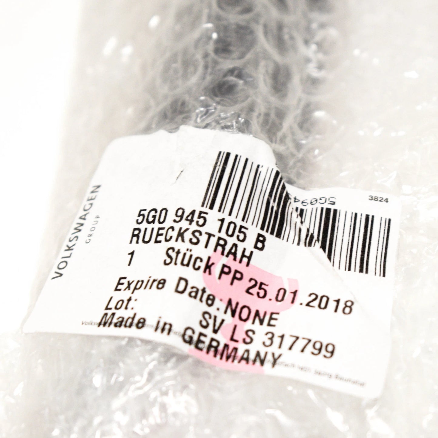 NEW VW GOLF MK7 R LINE TINTED REAR BUMPER LEFT REFLECTOR 5G0945105B