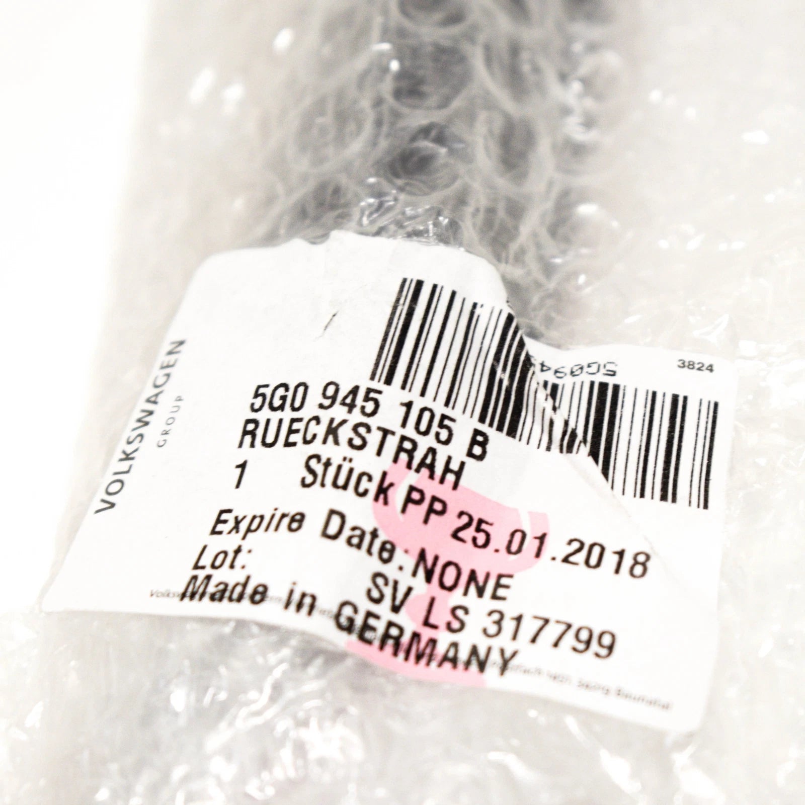 NEW VW GOLF MK7 R LINE TINTED REAR BUMPER LEFT REFLECTOR 5G0945105B