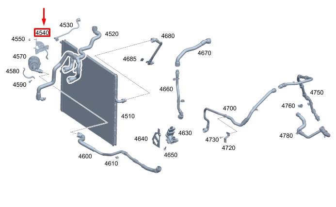 new mercedes-benz gle w167 coolant pump bracket a1675011101 original