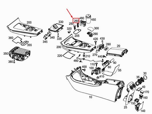NEW MERCEDES-BENZ A W177 CONSOLE CIGARETTE LIGHTER ELEMENT A0008203453 ORIGINAL