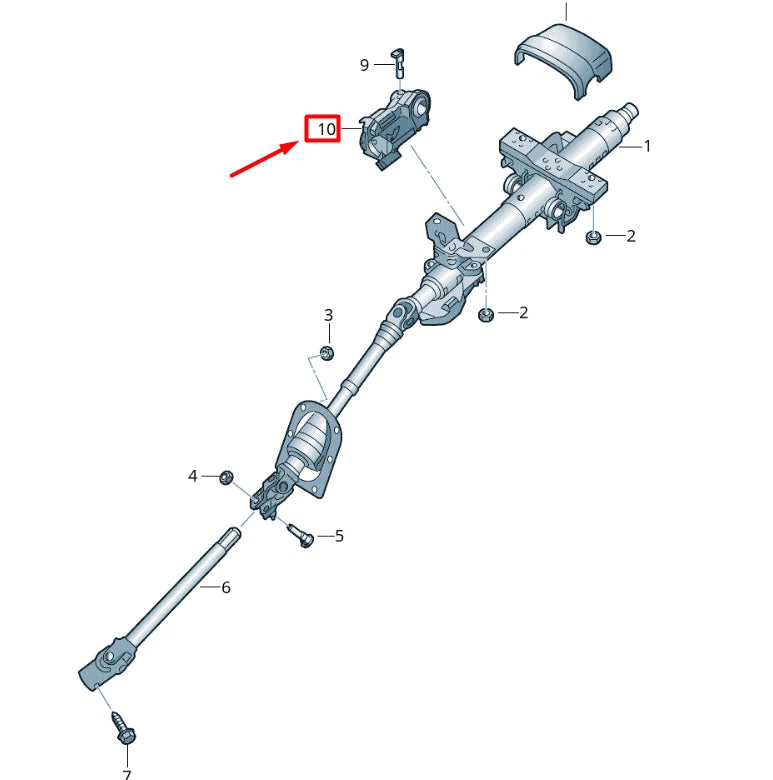 NEW VOLKSWAGEN CRAFTER 2E MK1 STEERING COLUMN LOCK 2E0419959C ORIGINAL
