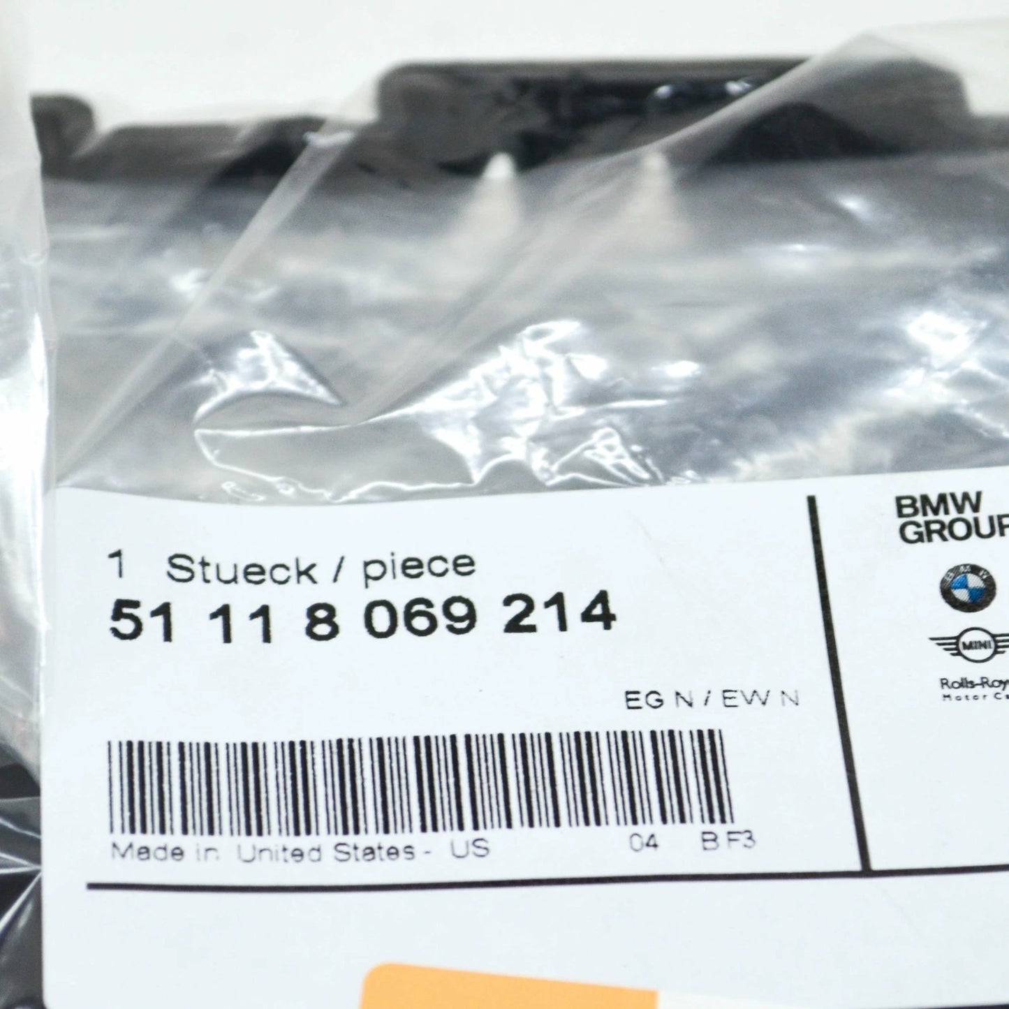 NEW BMW X5 G05 M FRONT RIGHT AIR INLET COVER 51118069214 ORIGINAL