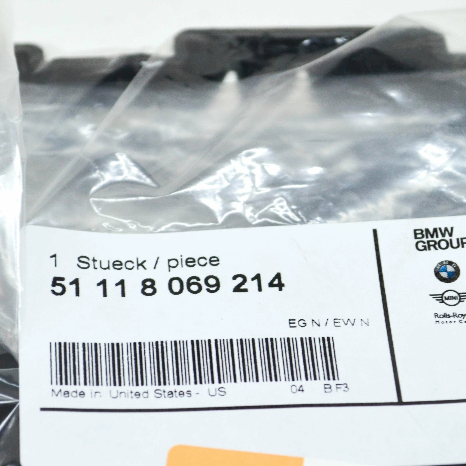 NEW BMW X5 G05 M FRONT RIGHT AIR INLET COVER 51118069214 ORIGINAL