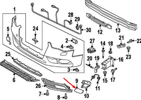 NEW AUDI A4 B8 S-LINE HEADLIGHT WASHER COVER RIGHT 8K0955276HGRU ORIGINAL