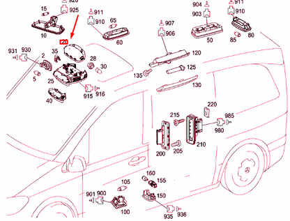 NEW MERCEDES-BENZ VITO W639 ROOF LOWER PART RACK A90669504697J69 ORIGINAL