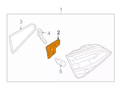NEW AUDI A4 B8 RIGHT SIDE INNER LIGHT CLUSTER BULB HOLDER 8K5945258F ORIGINAL