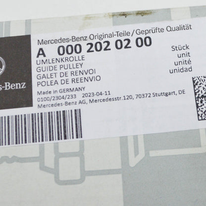 NEW MERCEDES-BENZ A W177 ENGINE POLY-V-BELT GUIDE PULLEY A0002020200 ORIGINAL