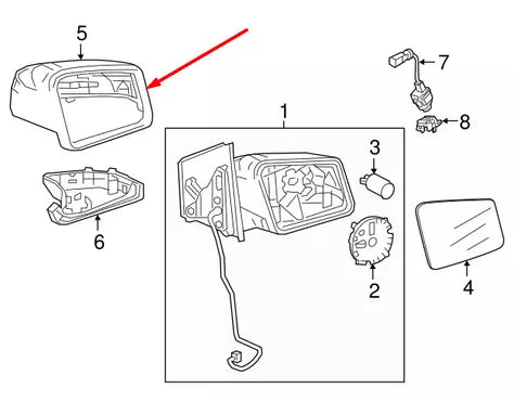 NEW MB GLA-CLASS X156 RIGHT WING MIRROR COVER CAP A24681102009191