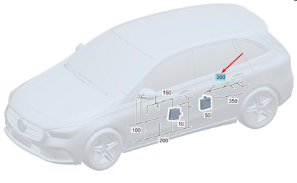 new mercedes-benz gla h247 amg rear left door wiring harness a2475409309
