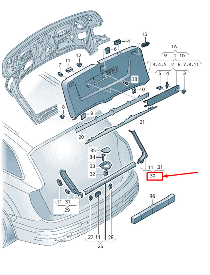 new audi q7 4m rear right upper trim panel 4m0867608e ds2 4m0867608eds2 original