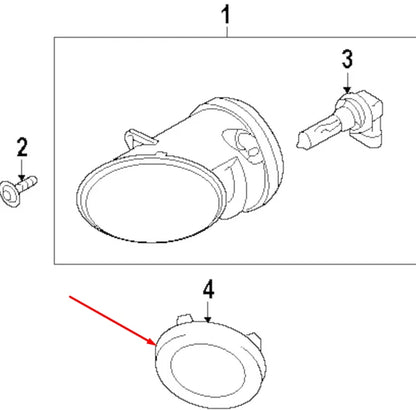 NEW AUDI A5 8T RIGHT FOG LIGHT CHROME SURROUND TRIM 8T08531022ZZ 2013 ORIGINAL