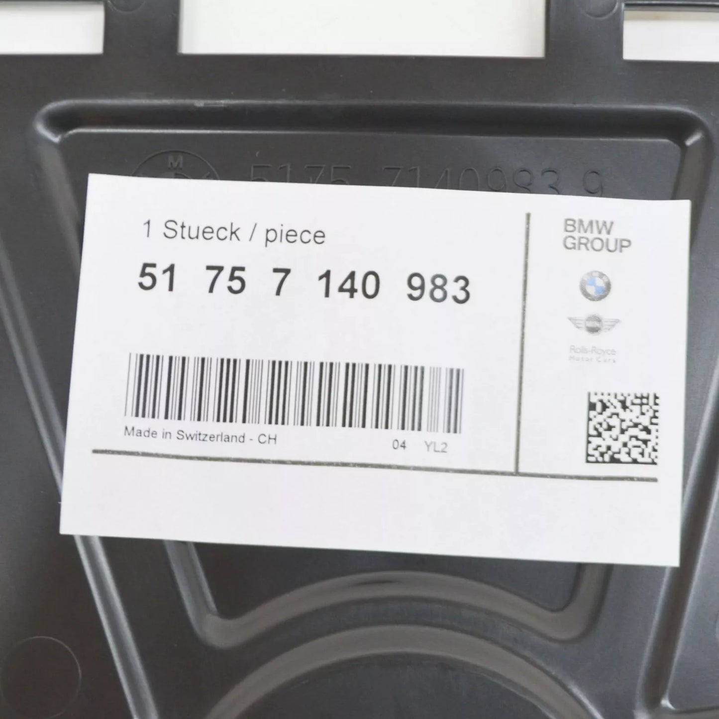 NEW BMW 1 E87 ENGINE UNDERTRAY SMALL SCREENING COVER 7140983 ORIGINAL