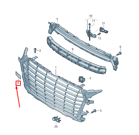 new audi tt fv radiator grille emblem 8s0853736b2zz 8s0853736b 2zz original