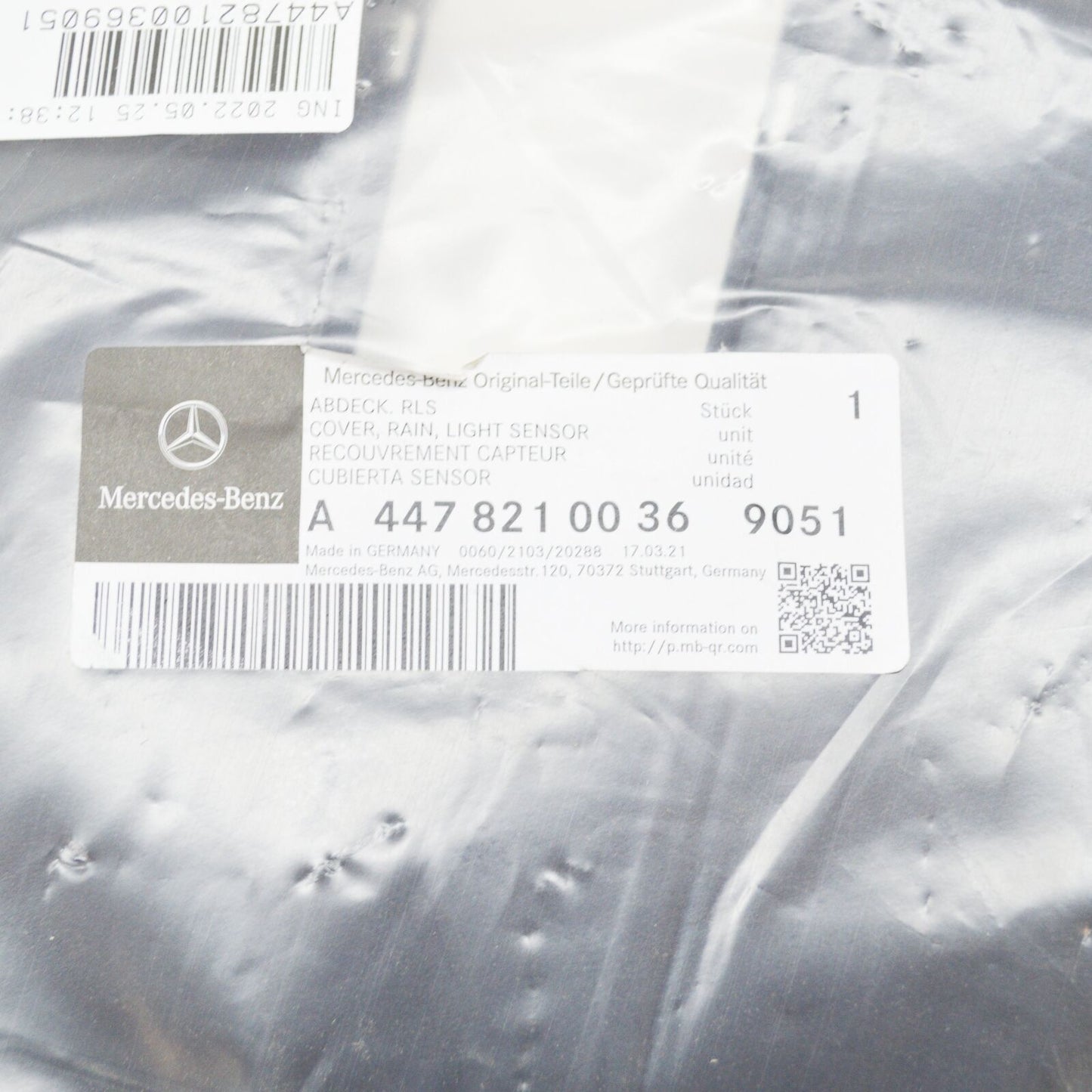 NEW MERCEDES-BENZ VITO W447 RAIN AND LIGHT SENSOR COVER A44782100369051 ORIGINAL