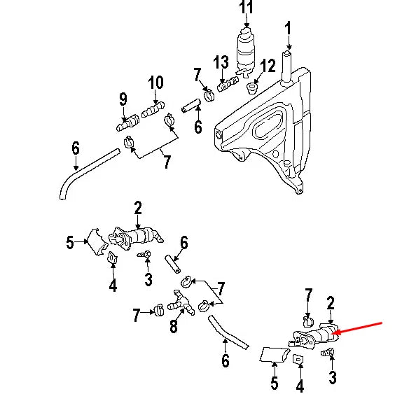 NEW AUDI Q7 4L LEFT HEADLIGHT WASHER SPRAY NOZZLE 4L0955101 2012
