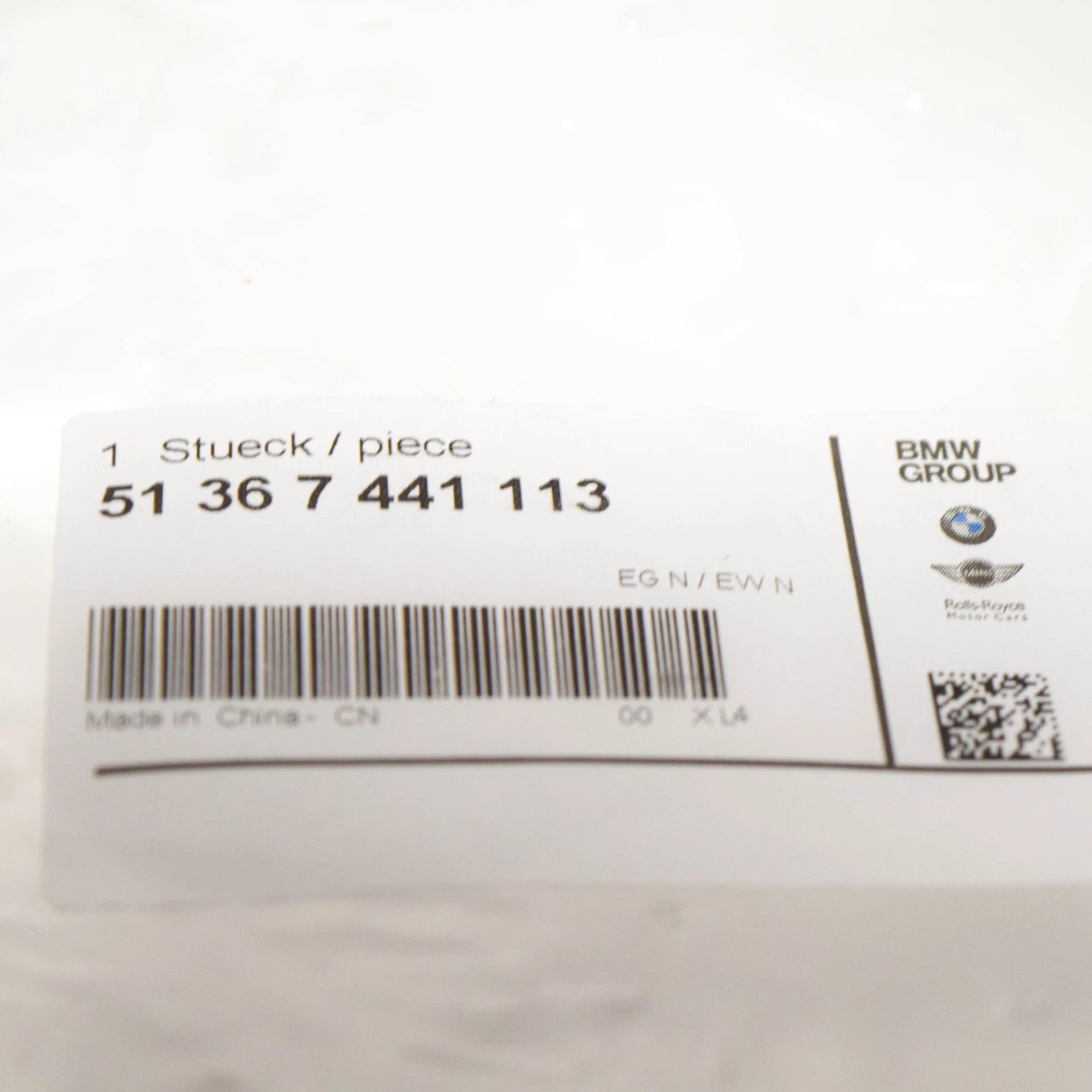 NEW BMW 1502 RIGHT VENT WINDOW GASKET SEAL 51367441113 7441113 ORIGINAL